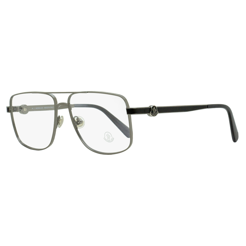 Moncler Pilot Eyeglasses ML5178 008 Gunmetal/Gray 55mm